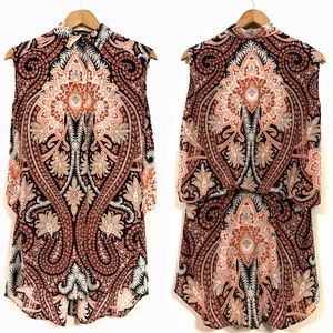 Thakoon silk printed tunic/top size 2